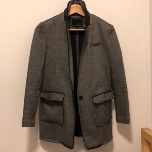 Banana Republic Grey wool blazer coat